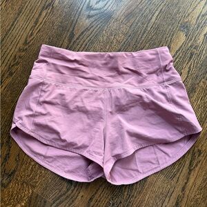 lululemon athletica Mauve Athletic Shorts High Wasted